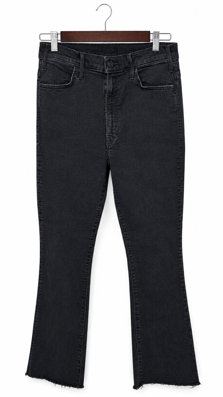 MOTHER The Hustler Ankle Fray Jeans – Size 29 – Black